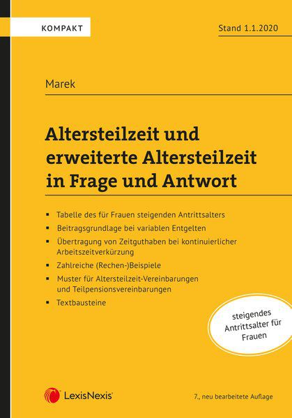 Altersteilzeit Und Erweiterte Altersteilzeit In Frage Und Antwort